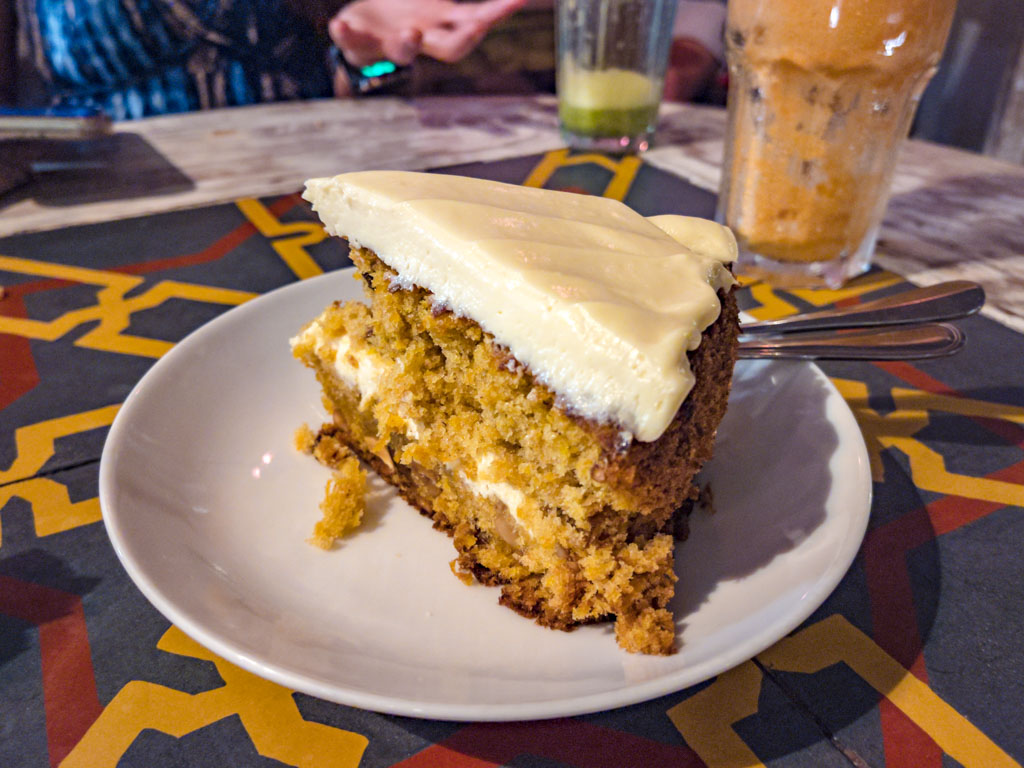 carrot cake Jali resort and restaurant gili trawangan lombok indonesia - laugh travel eat