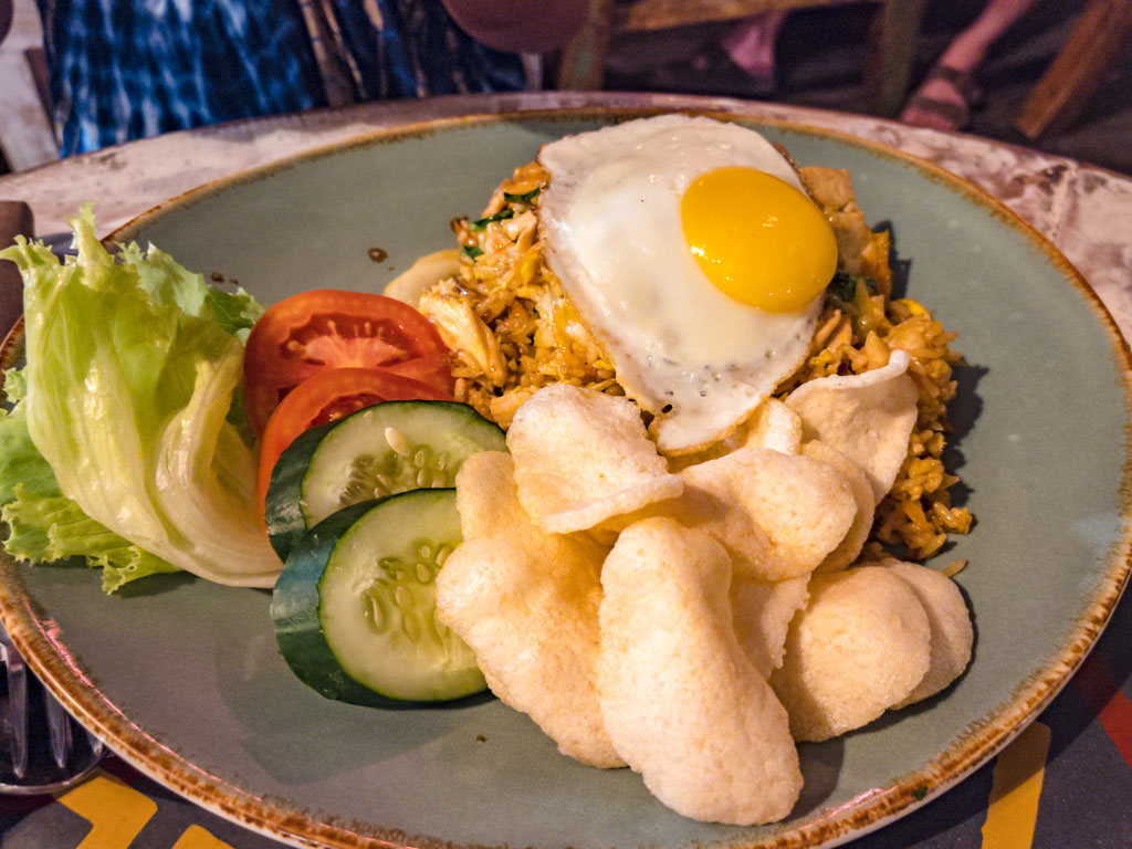 nasi goreng Jali resort and restaurant gili trawangan lombok indonesia - laugh travel eat
