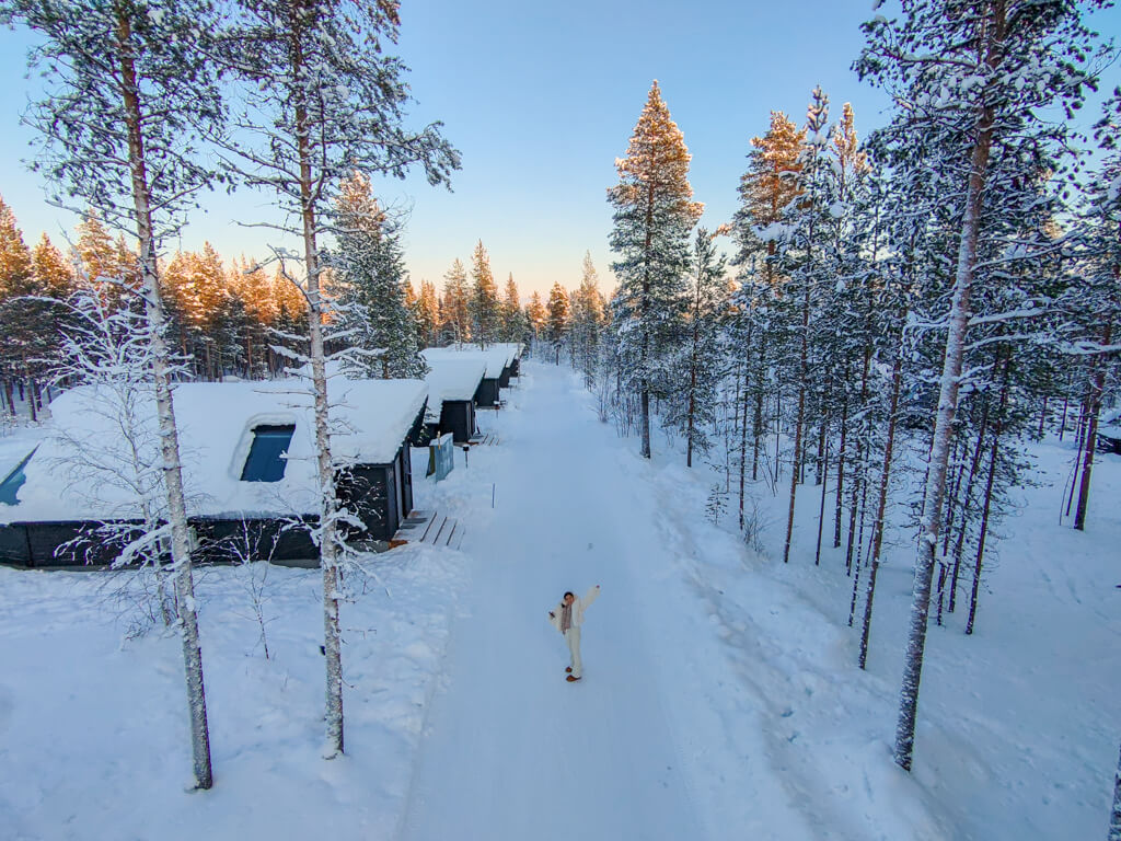 me and aurora suite aurora village oy ivalo finland _ laugh travel eat