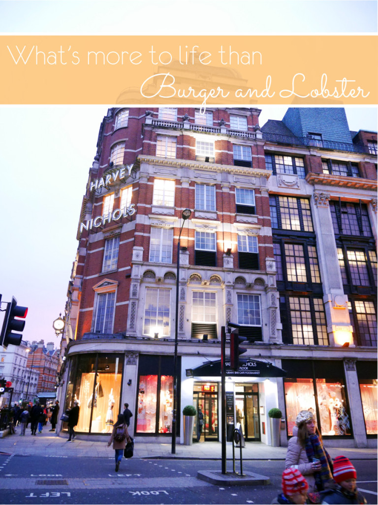 What's more to life than burger and lobster