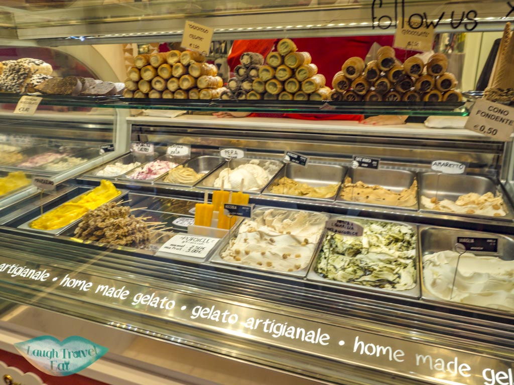 gelato stop the tour guide food tour venice italy - laugh travel eat