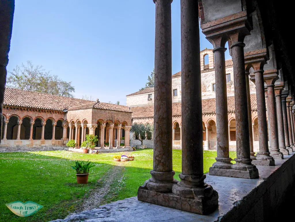 courtyard of Basilica di San zeno maggiore verona italy