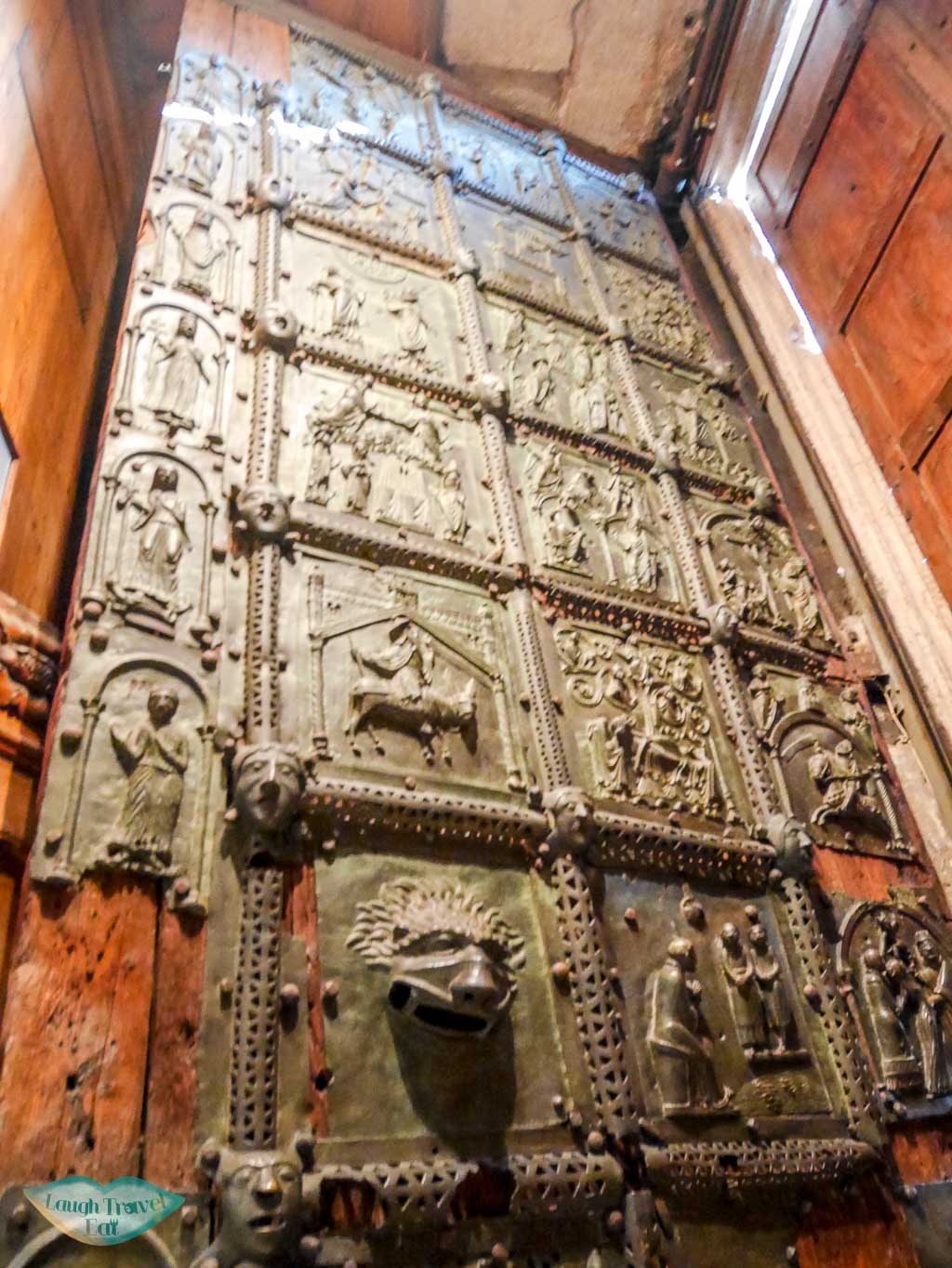 iron door of Basilica di San zeno maggiore verona italy