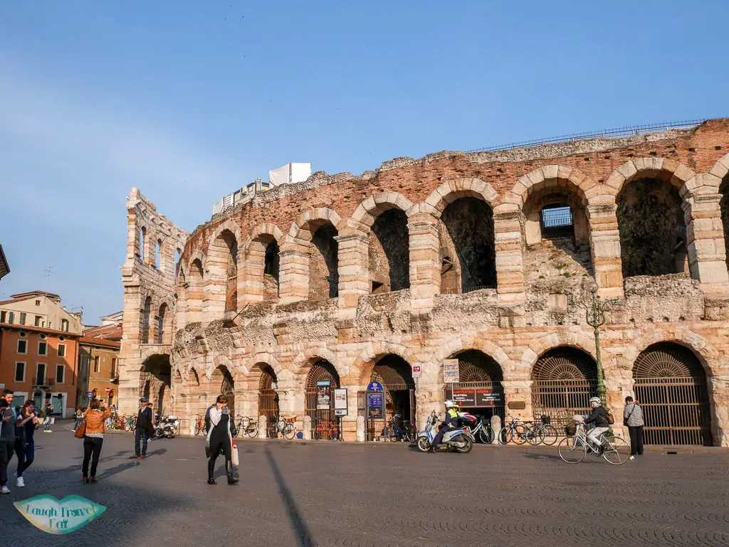 roman amphiteather verona arena verona italy | Laugh Travel Eat