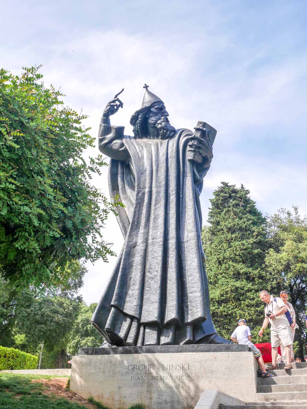 Statue of Gregory of Nin split croatia