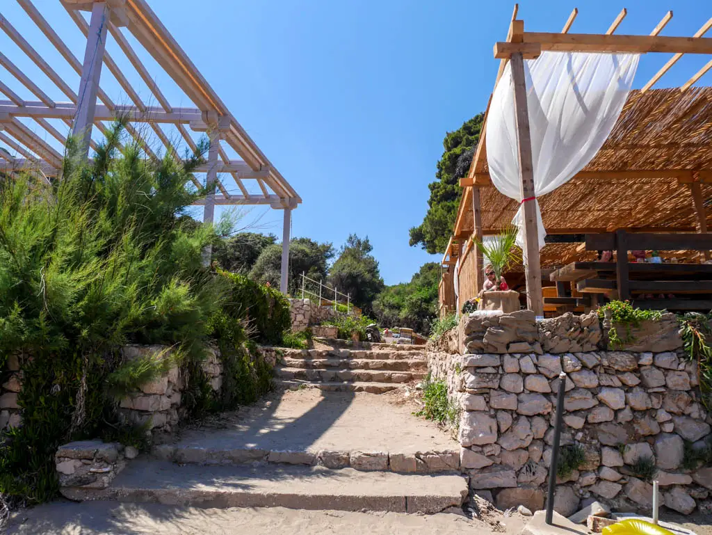Sunj beach on lopud island elaphiti island croatia