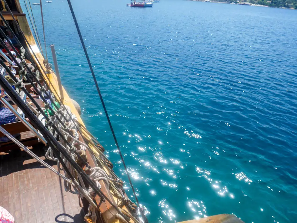 boat trip in the open sea dubrovnik to elaphiti islands croatia