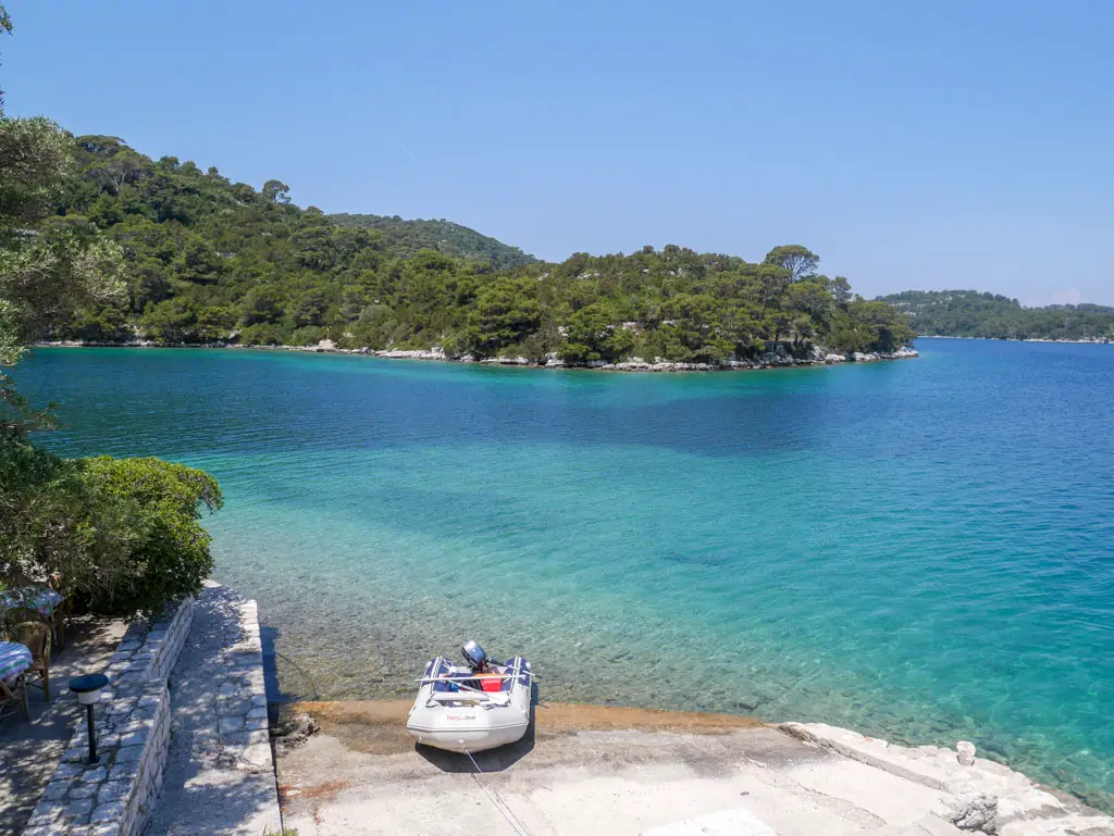 no swimming around st mary island mljet national park croatia