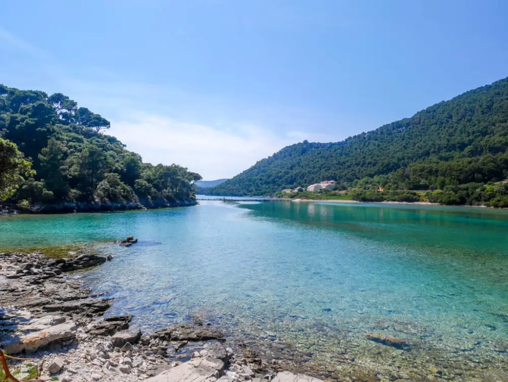 the lagoon of mljet national park croatia