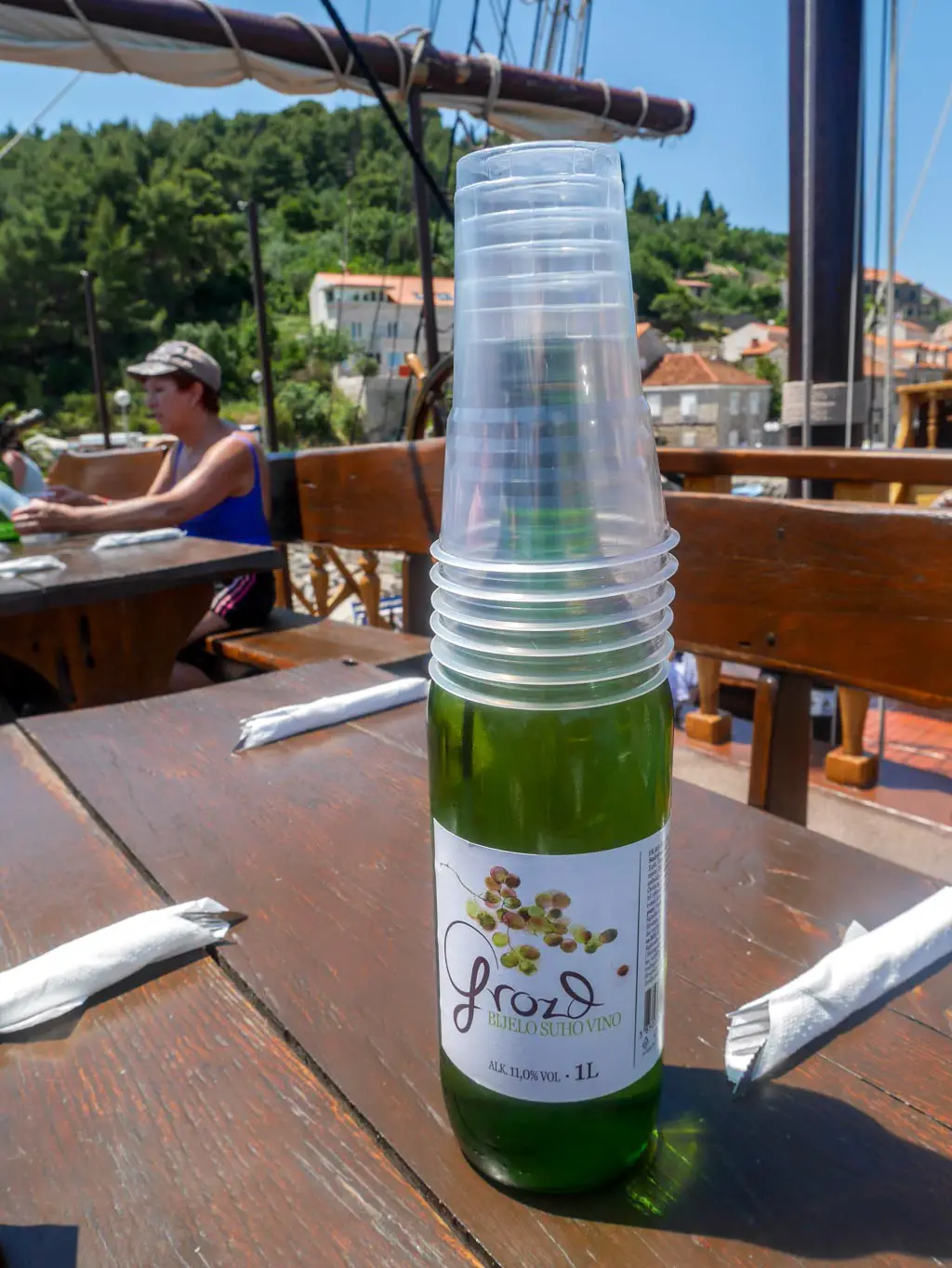 wine for lunch on dubrovnik to elaphiti islands cruise croatia