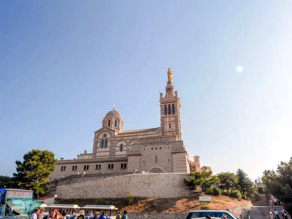 Basilique Notre-Dame de la grade from a distance marseille france | Laugh Travel Eat