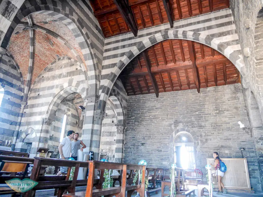 church of st peter interior portovenere liguria italy | Laugh Travel Eat