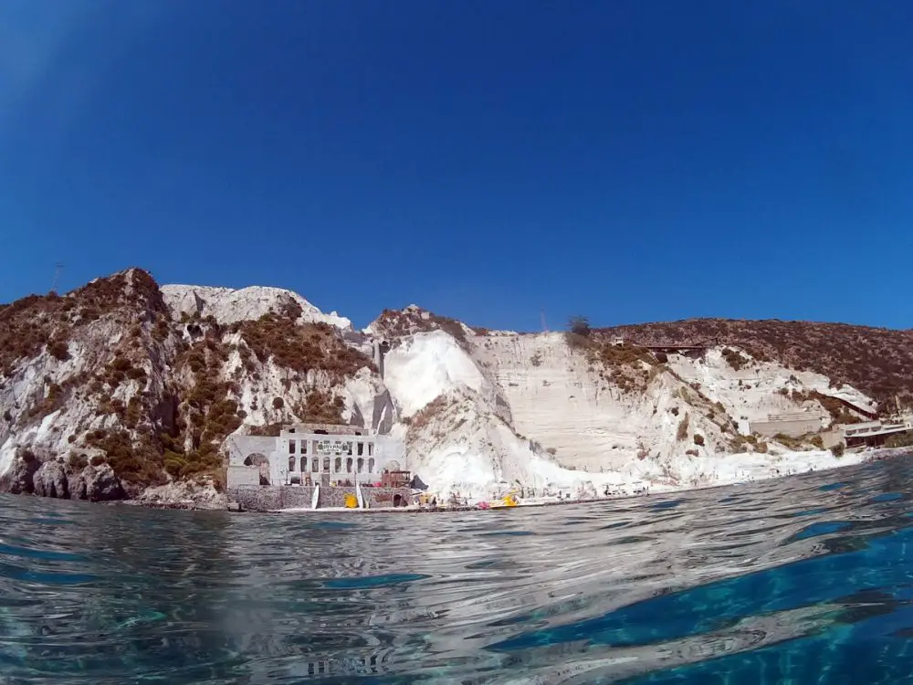 white pumice beach by Lipari coast | Laugh Travel Eat