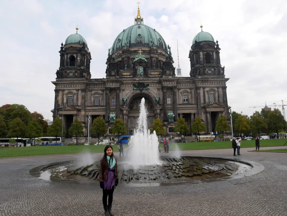 Me in front of the beautiful Berlin Cathedral| Laugh Travel Eat
