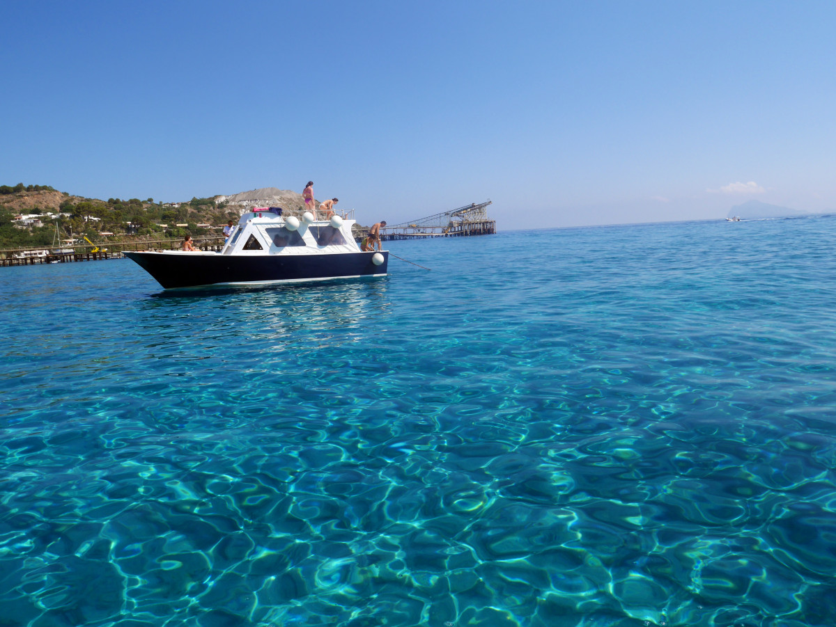 Clear blue water of Lipari, Aeolian Islands, Sicily, Italy| Laugh Travel Eat