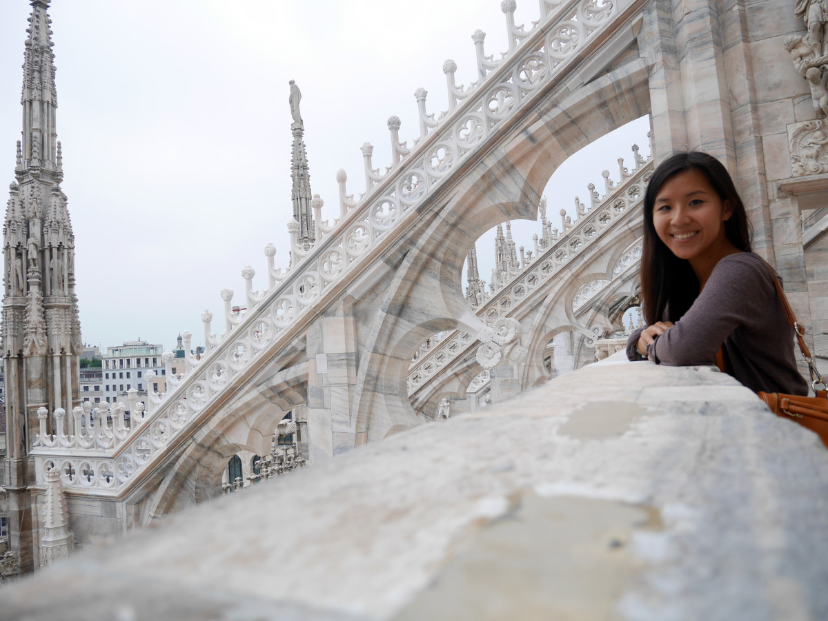 Travelling alone means I can do everything in my own time - although there are times when taking a photo is a massive challenge. The camera was put on the fence n self-timer
