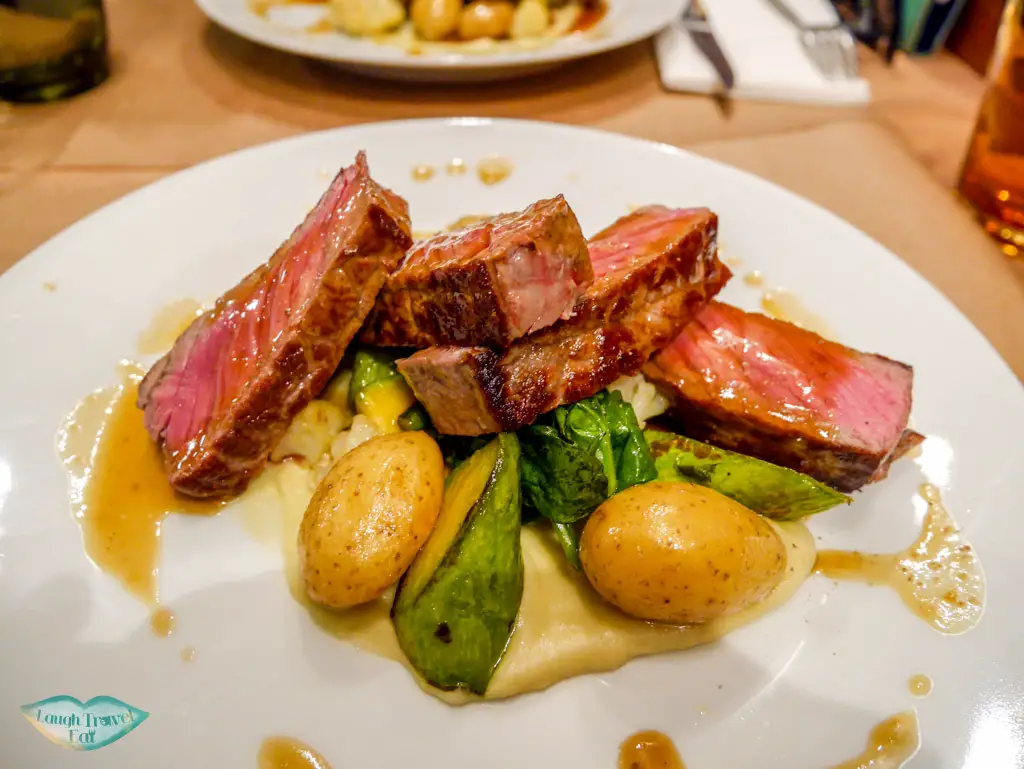 beef filet olive and artichaut restaurant old town nice south of france | Laugh Travel Eat