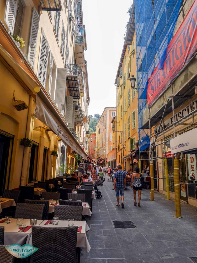 colourful streets of old town nice south of france | Laugh Travel Eat