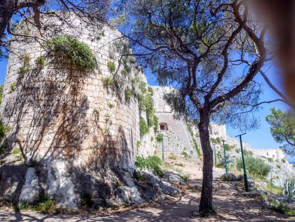 exterior of spanish fort hvar town hvar croatia