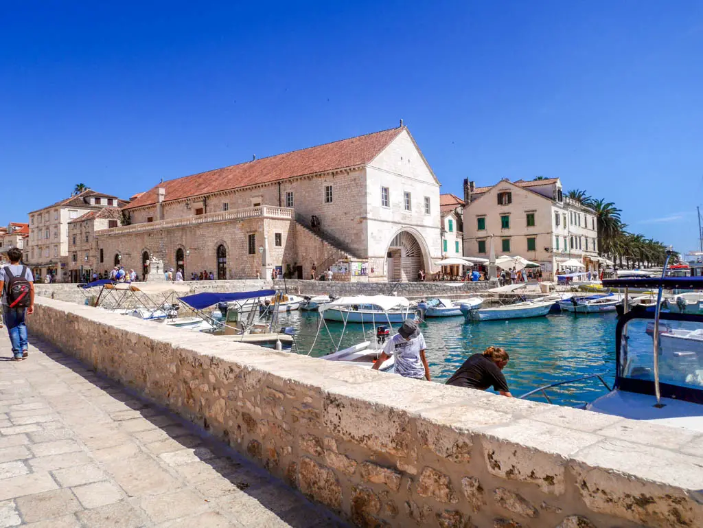 hvar town buildings croatia