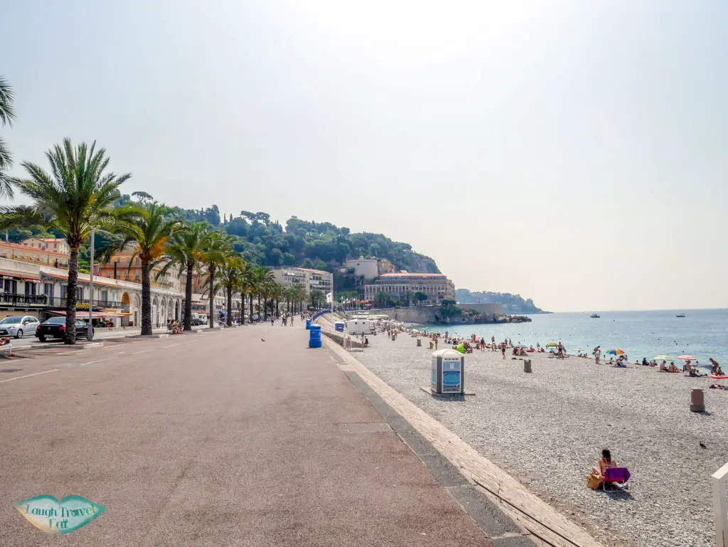 promenade des anglais Nice south of france | Laugh Travel Eat