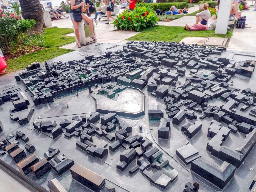 split city model at riva split croatia
