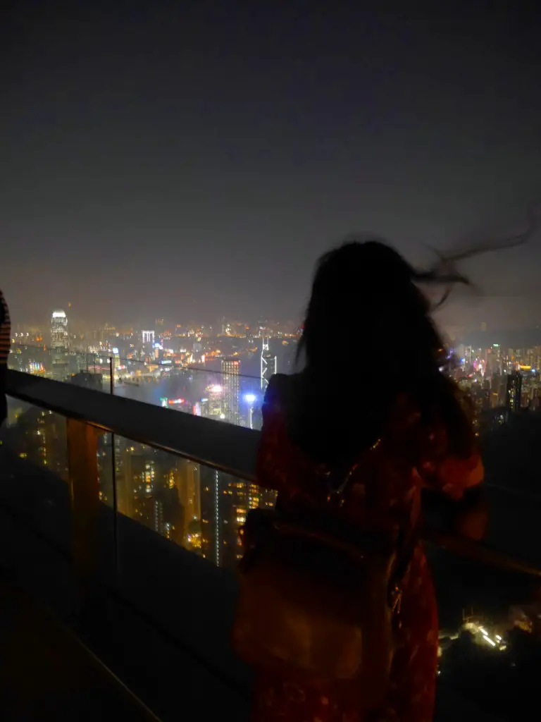 Watching the Victoria Harbour on the Peak, Hong Kong