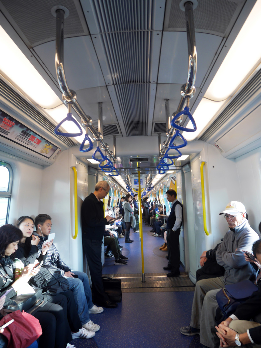 Hong Kong MTR Ma On Shan Line - probably 3 times as spacious as the London Underground. Plus cleaner | Laugh Travel Eat