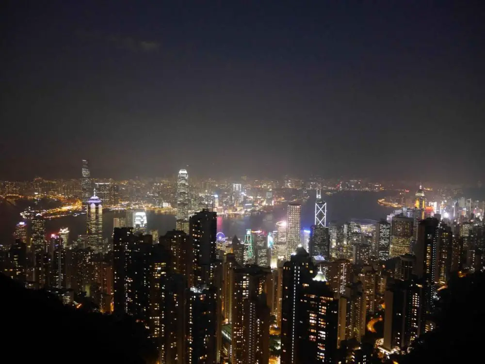 Stunning Night view of Hong Kong from the Peak | Laugh Travel Eat