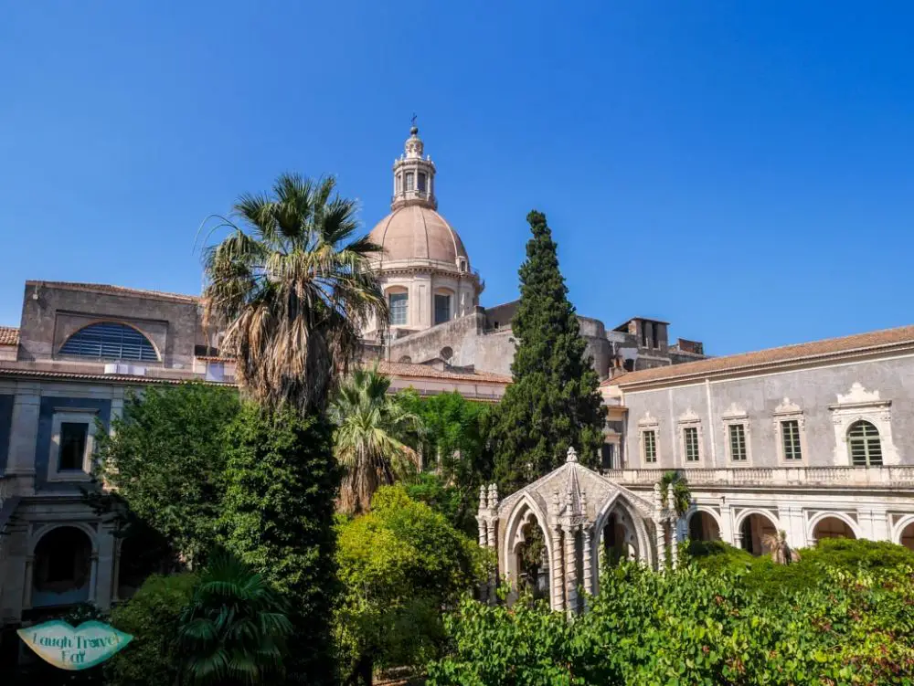 Court yard at the University of Catania from the first floor | Laugh Travel Eat