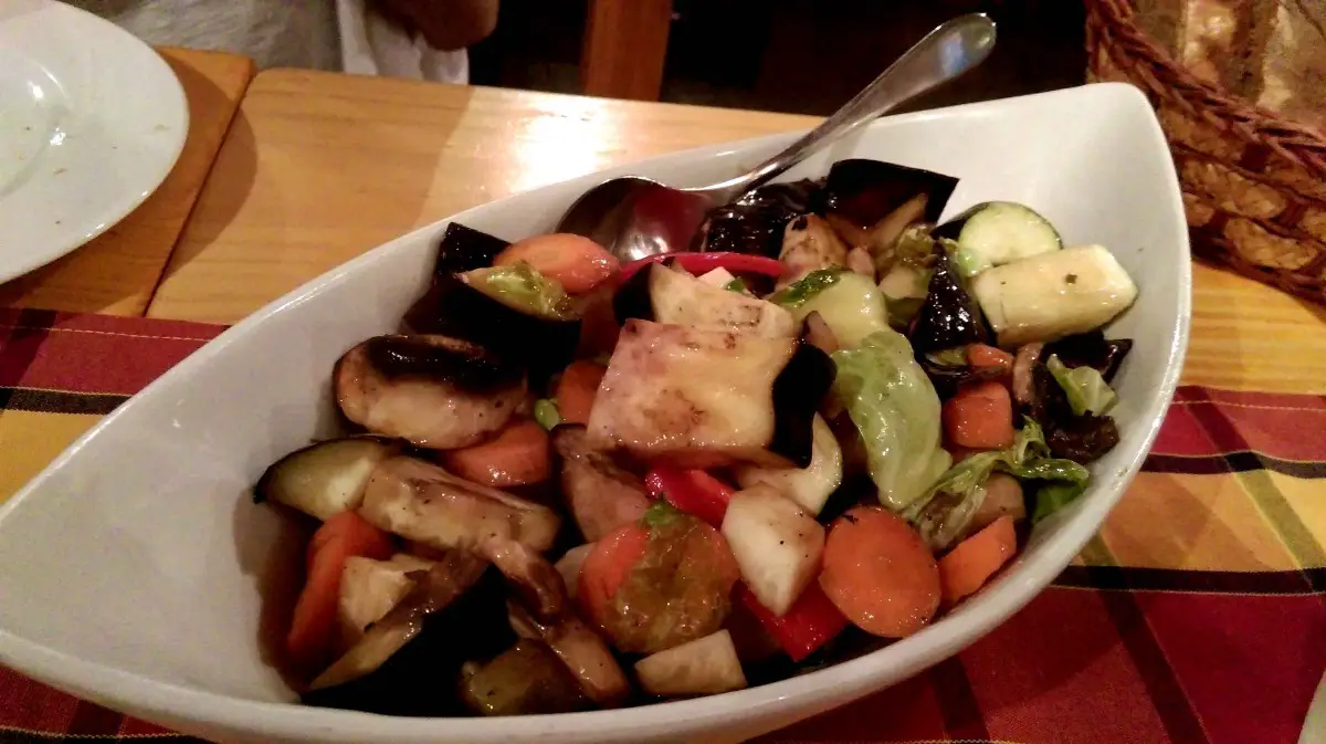 Grilled vegetables at Konobo Matejuska in Split