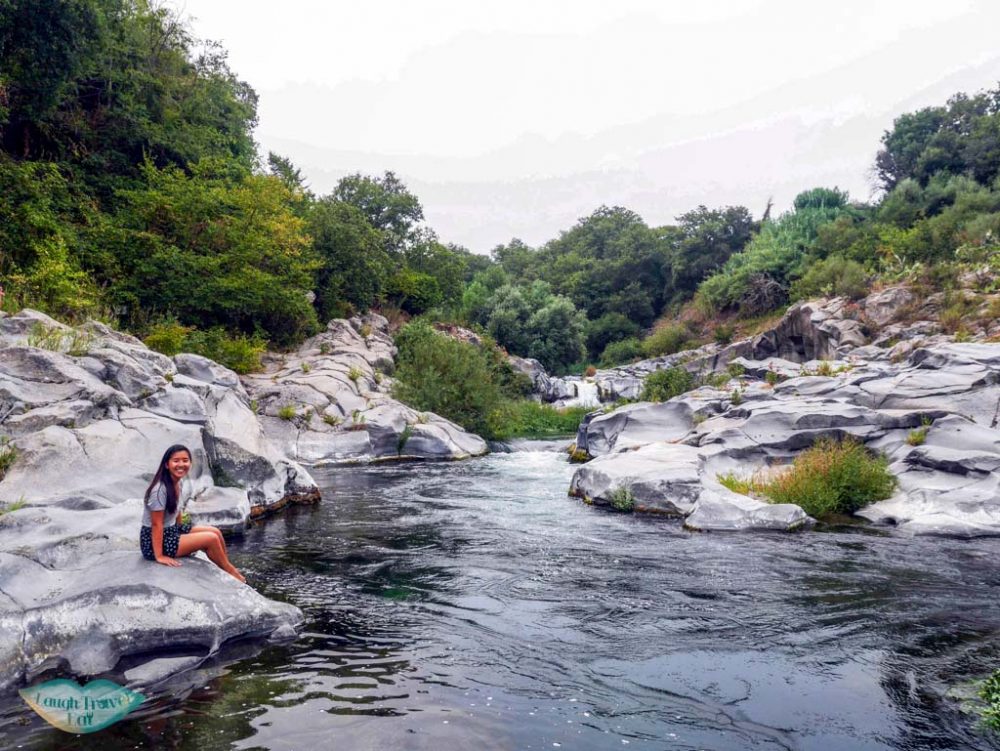 Enjoying the peaceful Gurne at Alicantara river, Catania, Sicily | Laugh Travel Eat