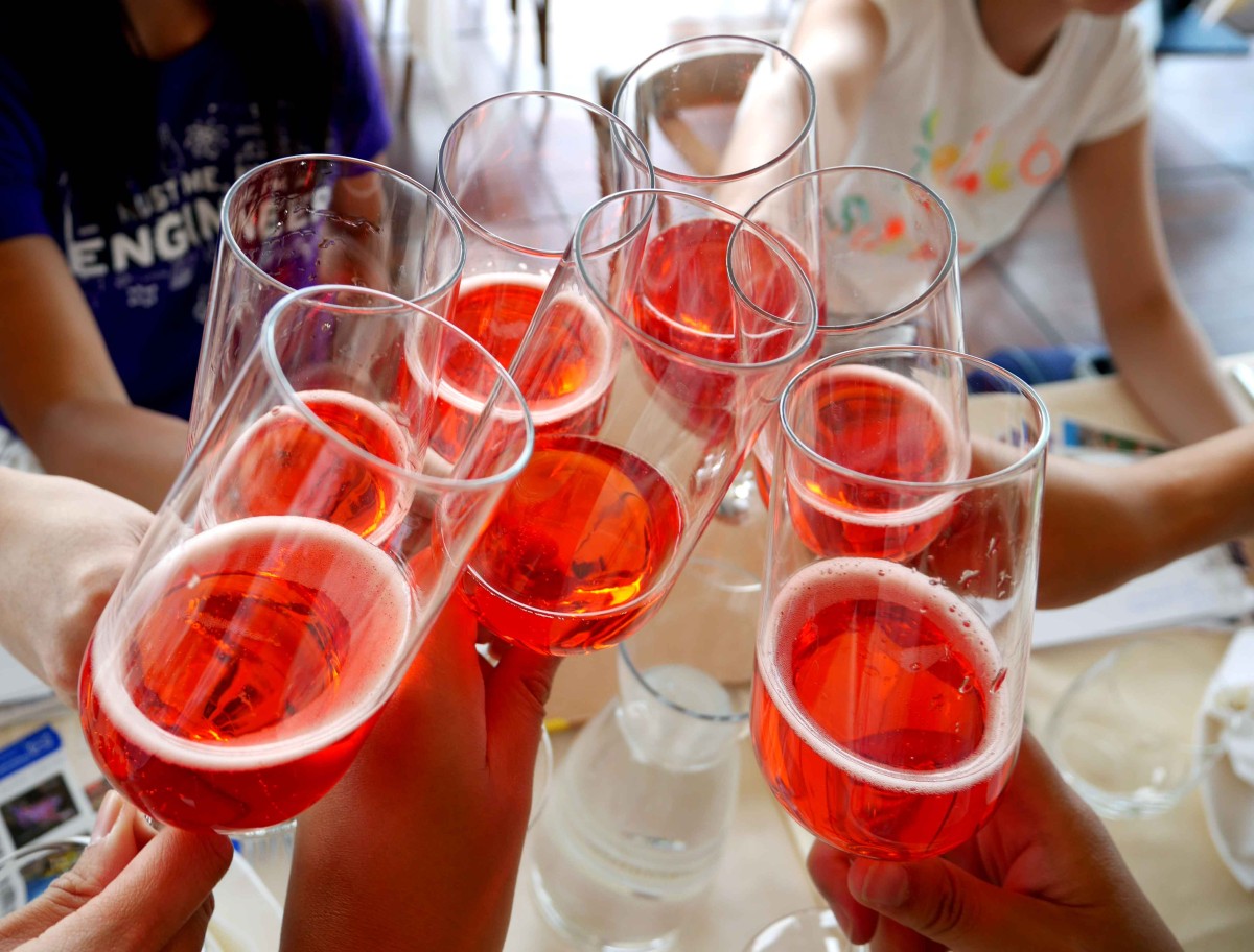 Welcome drinks at Restaurant Kornat in Zadar, Croatia