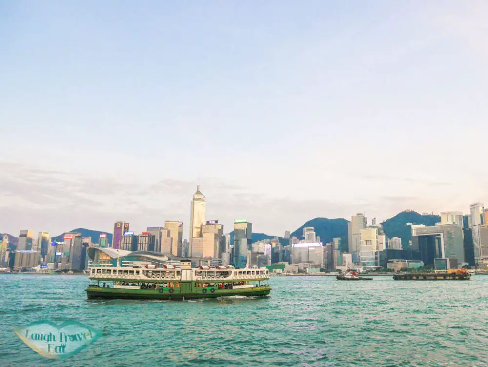 star ferry victoria harbour hong kong - laugh travel eat