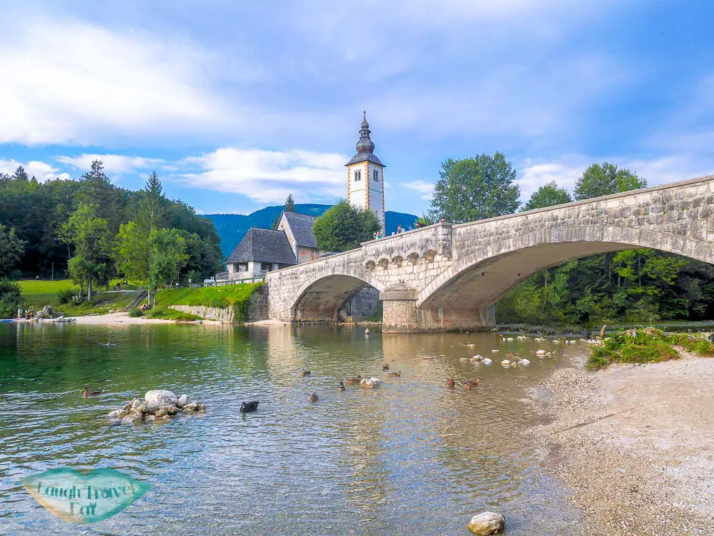 Ribec Lav bridge Lake Bohinj, Bohinj region, Slovenia - Laugh Travel Eat
