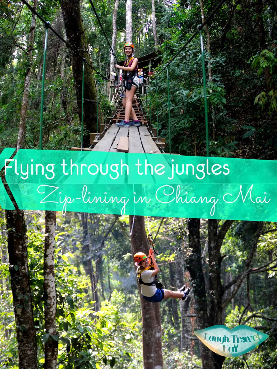 Ziplining - flying through the jungle in Chiang Mai, Thailand | Laugh Travel Eat