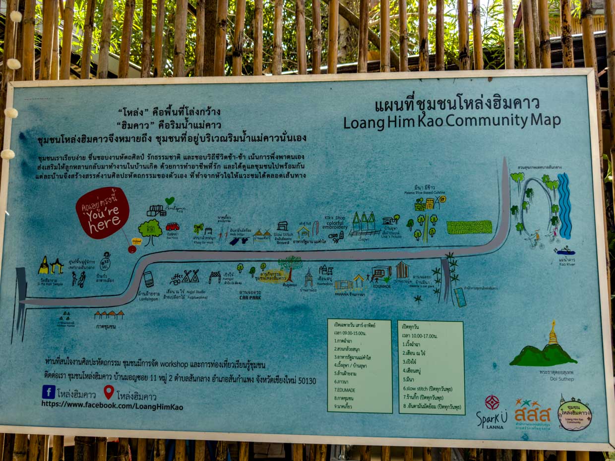 map chamcha market Chiang Mai Thailand - laugh travel eat