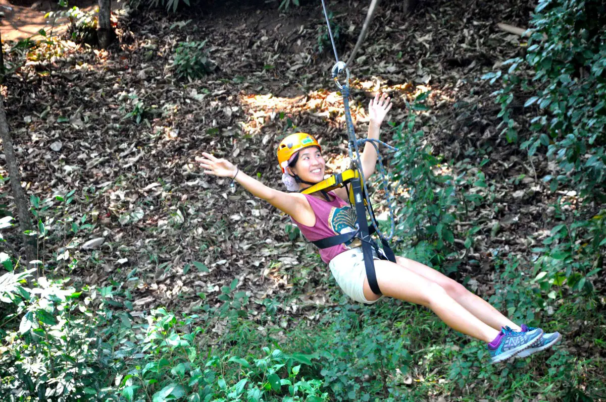 zip lining at Skyline Adventure, Chiang Mail | Laugh Travel Eat
