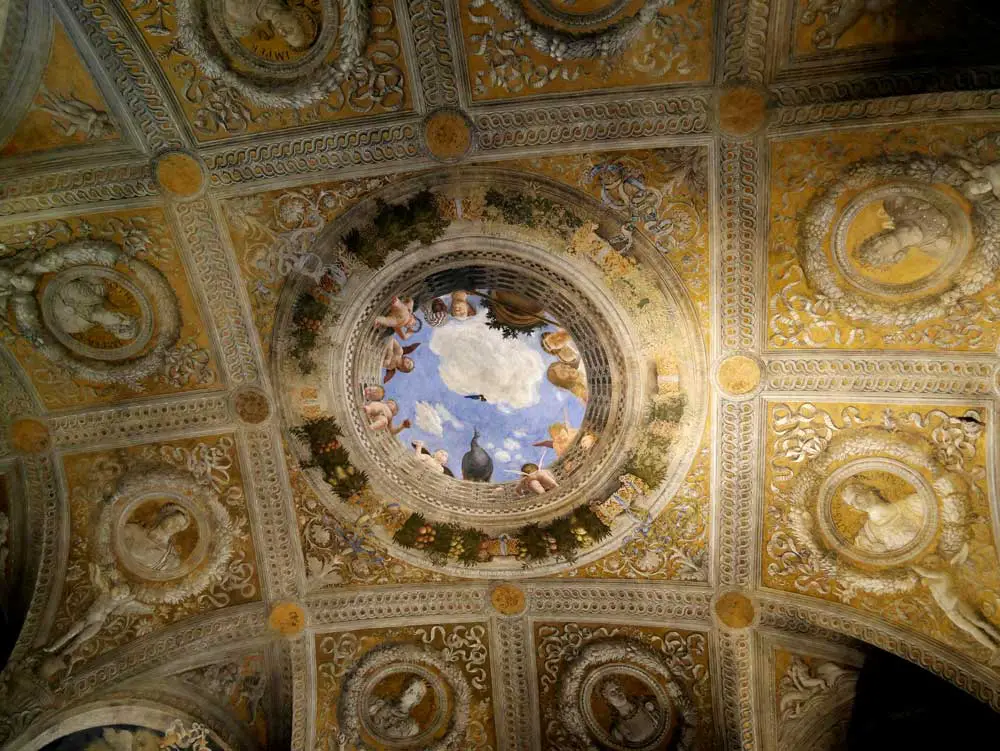 Parthenon Camera degli Sposi fresco, Castle of St George, Ducal Palace, Mantua, Italy | Laugh Travel Eat
