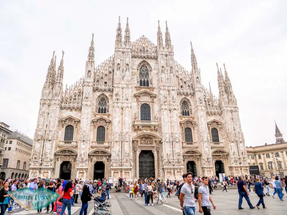 Duomo front Milan Italy - laugh travel eat