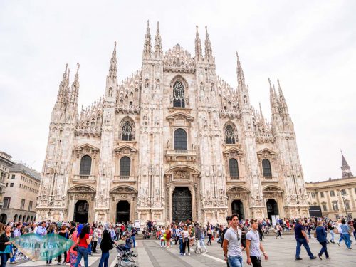 Duomo front Milan Italy - laugh travel eat