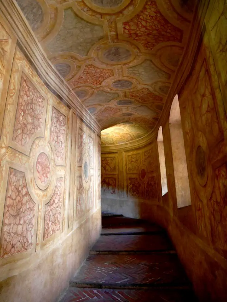 Staircase of Castle of St George, Mantua, Italy | Laugh Travel Eat