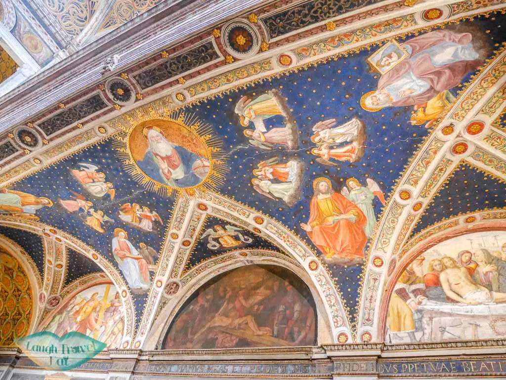 fresco at San Maurizio Monastero Maggiore, Milan, Italy - Laugh Travel Eat