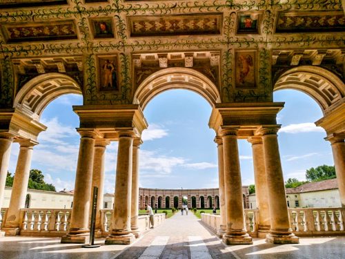 The beautiful loggia at the Palazzo Te, Mantua, Italy | Laugh Travel Eat