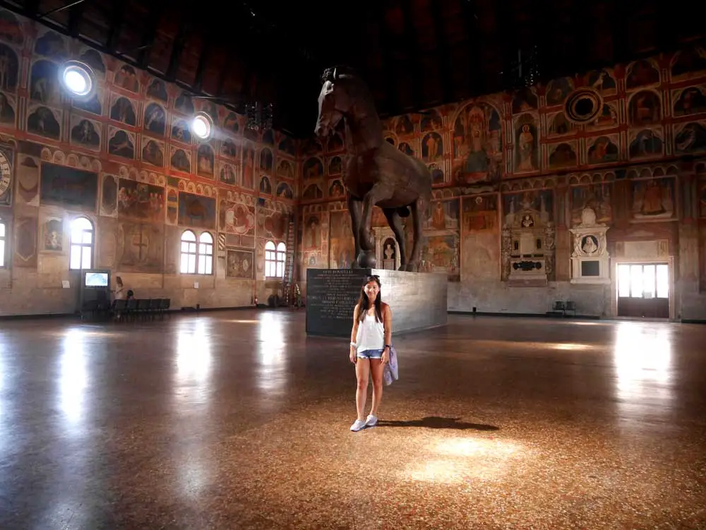 Interior of the Great Hall of Palazzo della Ragione, Padua, Veneto, Italy | Laugh Travel Eat