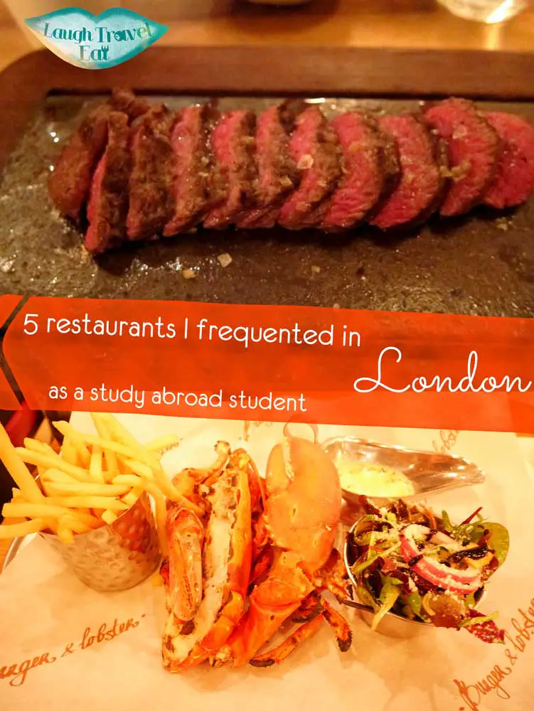 5 restaurants i frequented in London as a study abroad student