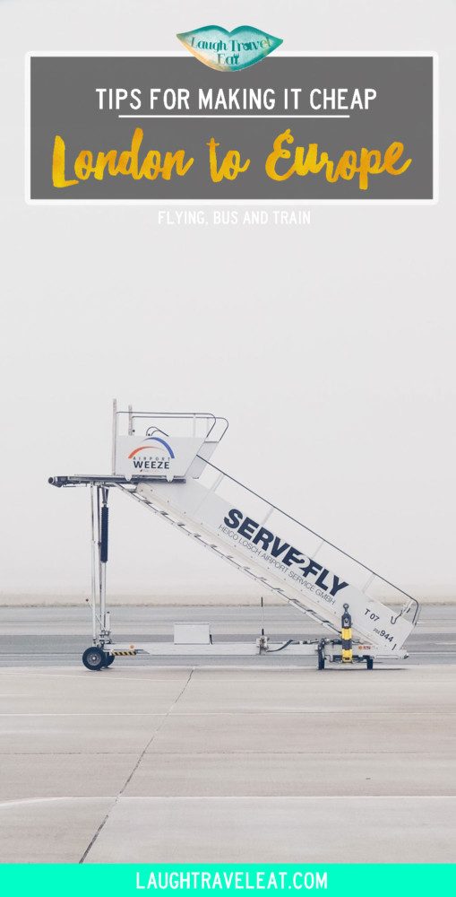 Want to get from London to Europe on the cheap? With 4 airports, trains, and bus routes, here are some ways how to get to Europe for cheap #Europe #London