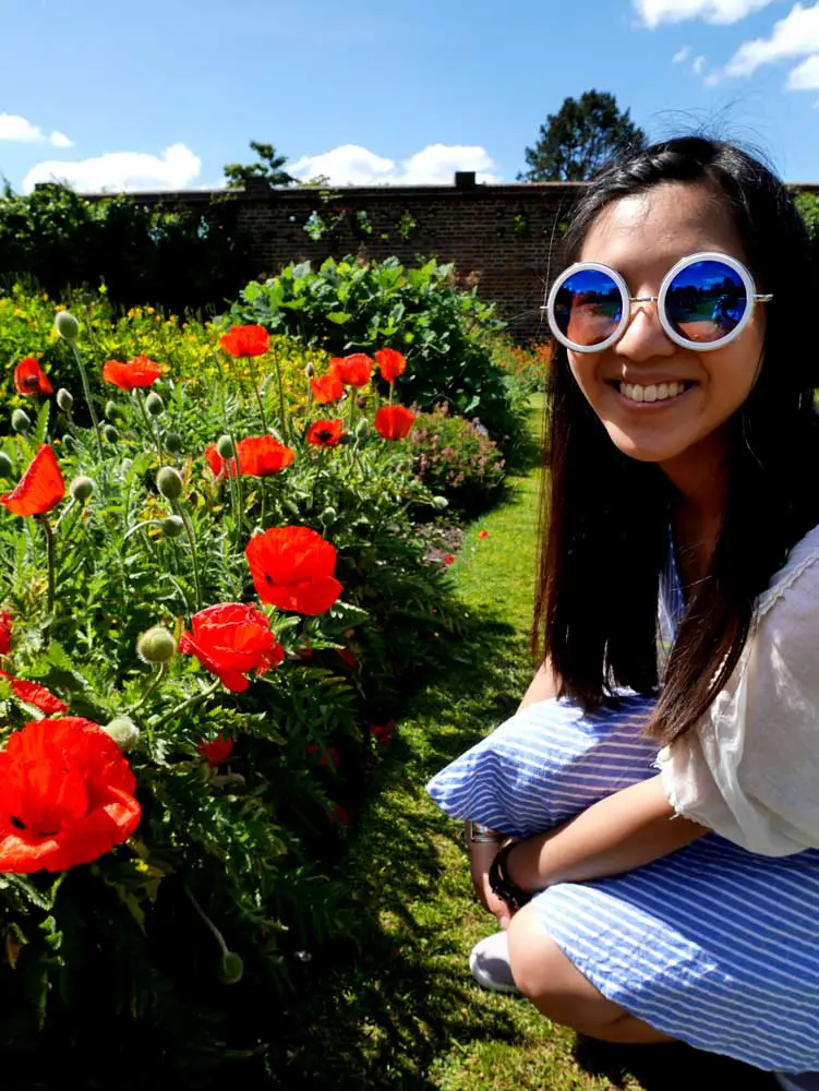 Visiting the flower gardens