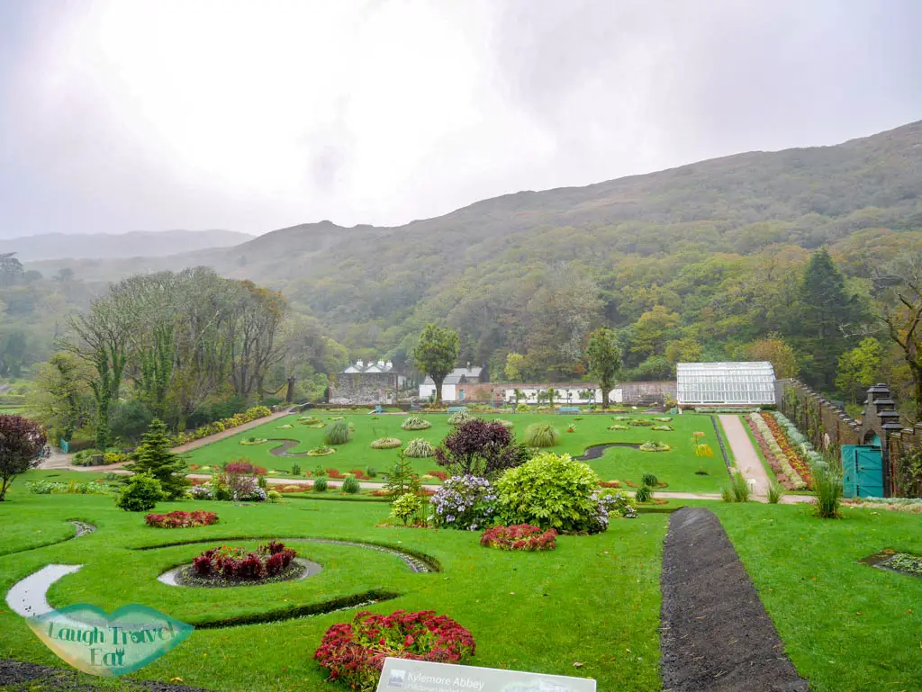 Walled-garden-Kylemore-Abbey-Connemara-rail-tour-dublin-Ireland-Laugh-Travel-Eat