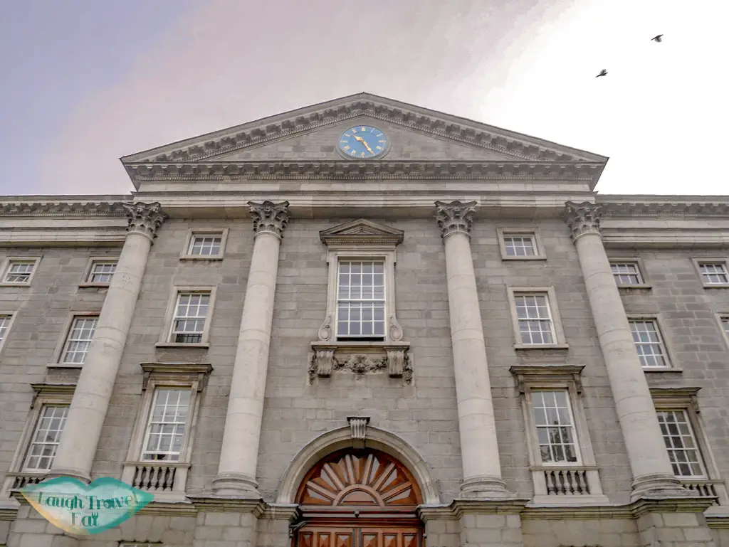 front-of-trinity-college-dublin-ireland-Laugh-Travel-Eat-1